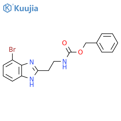 benzyl N-2-(4-bromo-1H-1,3-benzodiazol-2-yl)ethylcarbamate structure