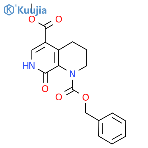 1-Benzyl 5-methyl 8-hydroxy-1,2,3,4-tetrahydro-1,7-naphthyridine-1,5-dicarboxylate structure