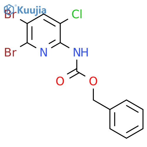 benzyl N-(5,6-dibromo-3-chloropyridin-2-yl)carbamate structure