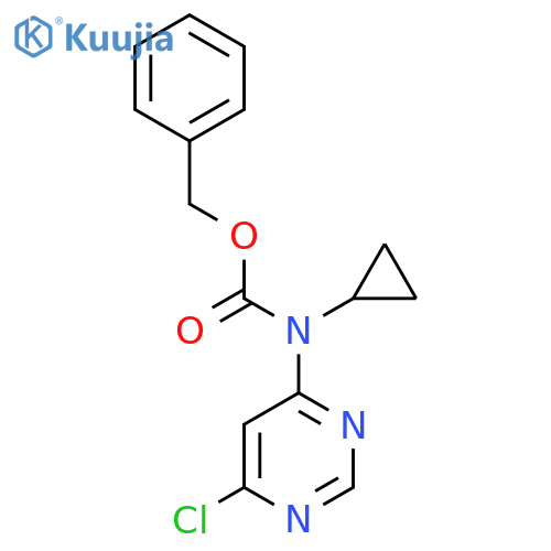benzyl N-(6-chloropyrimidin-4-yl)-N-cyclopropylcarbamate structure