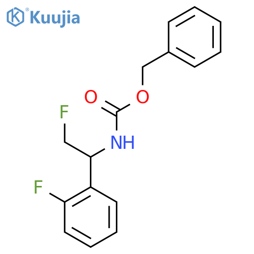benzyl N-2-fluoro-1-(2-fluorophenyl)ethylcarbamate structure
