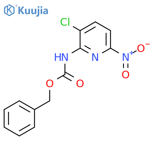 benzyl N-(3-chloro-6-nitropyridin-2-yl)carbamate structure