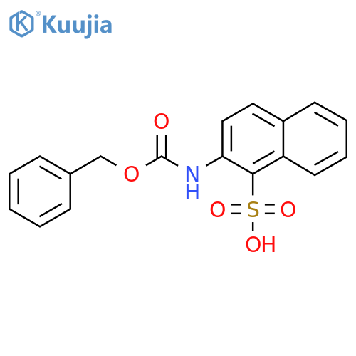 2-{(benzyloxy)carbonylamino}naphthalene-1-sulfonic acid structure