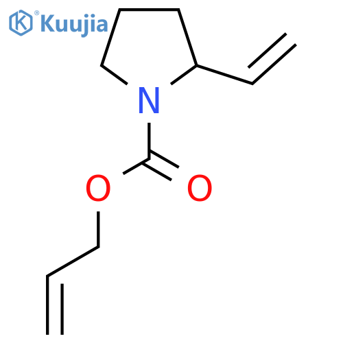 Prop-2-en-1-yl 2-ethenylpyrrolidine-1-carboxylate structure