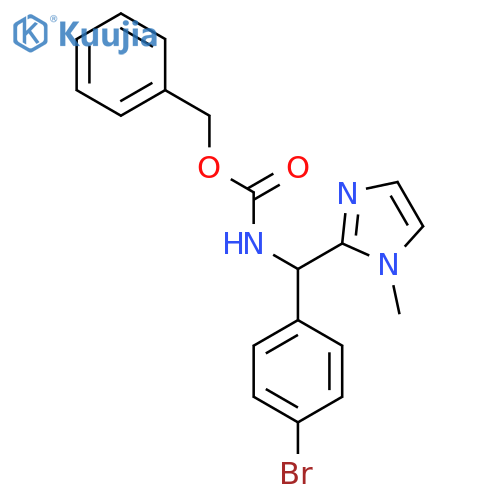benzyl N-(4-bromophenyl)(1-methyl-1H-imidazol-2-yl)methylcarbamate structure