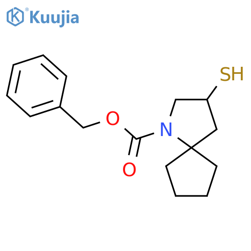 Benzyl 3-sulfanyl-1-azaspiro[4.4]nonane-1-carboxylate structure
