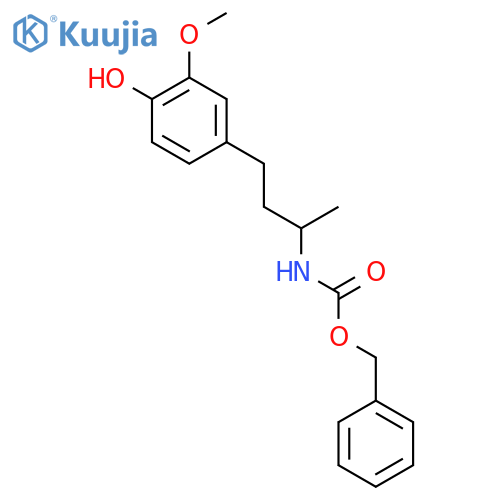 benzyl N-4-(4-hydroxy-3-methoxyphenyl)butan-2-ylcarbamate structure