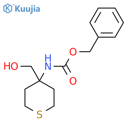 benzyl N-[4-(hydroxymethyl)thian-4-yl]carbamate structure