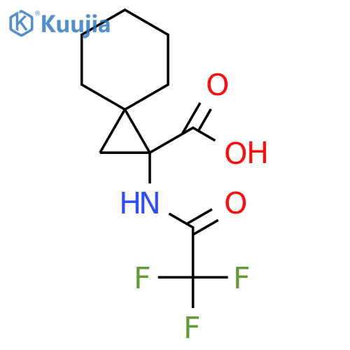 1-(2,2,2-trifluoroacetamido)spiro2.5octane-1-carboxylic acid structure