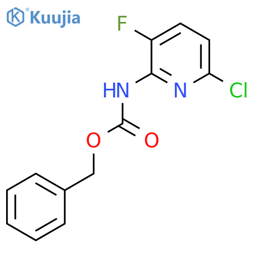 benzyl N-(6-chloro-3-fluoropyridin-2-yl)carbamate structure