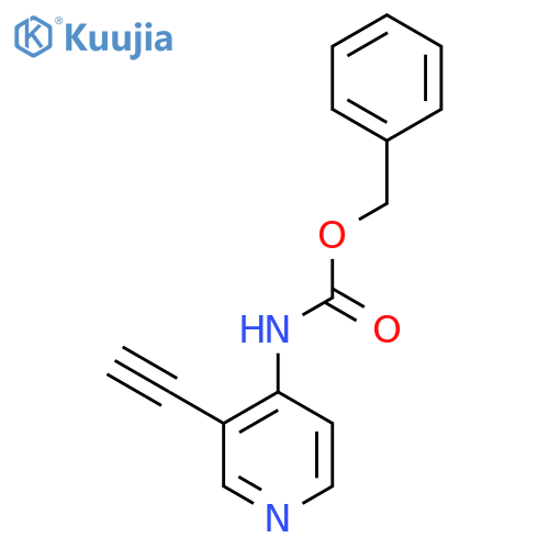 benzyl N-(3-ethynylpyridin-4-yl)carbamate structure