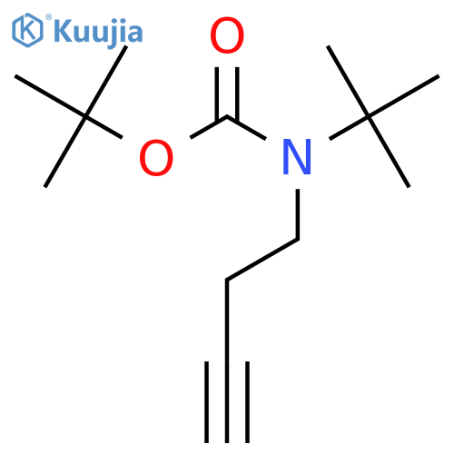 tert-butyl N-(but-3-yn-1-yl)-N-tert-butylcarbamate structure