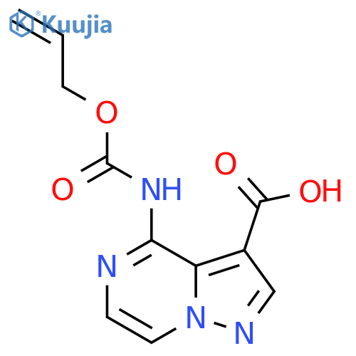 4-{(prop-2-en-1-yloxy)carbonylamino}pyrazolo1,5-apyrazine-3-carboxylic acid structure