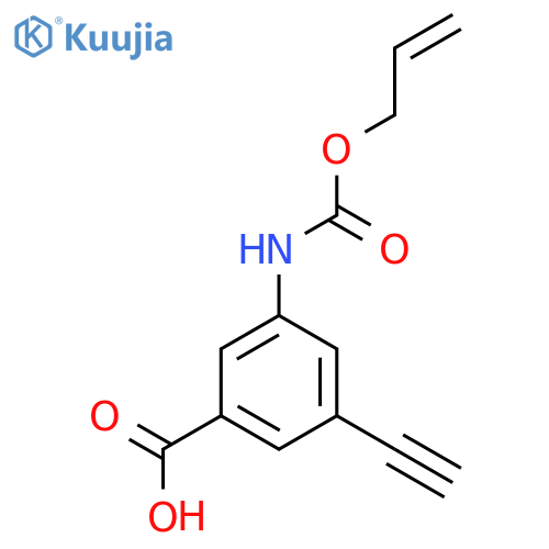3-Ethynyl-5-{[(prop-2-en-1-yloxy)carbonyl]amino}benzoic acid structure