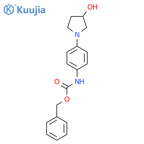 benzyl N-4-(3-hydroxypyrrolidin-1-yl)phenylcarbamate structure