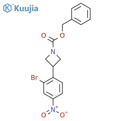 Benzyl 3-(2-bromo-4-nitrophenyl)azetidine-1-carboxylate structure