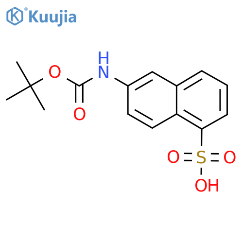 6-{(tert-butoxy)carbonylamino}naphthalene-1-sulfonic acid structure