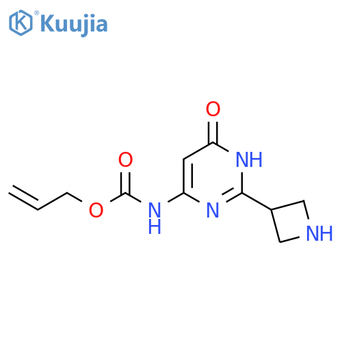 prop-2-en-1-yl N-2-(azetidin-3-yl)-6-oxo-1,6-dihydropyrimidin-4-ylcarbamate structure