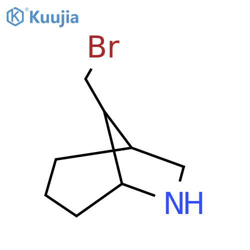 8-(bromomethyl)-6-azabicyclo3.2.1octane structure