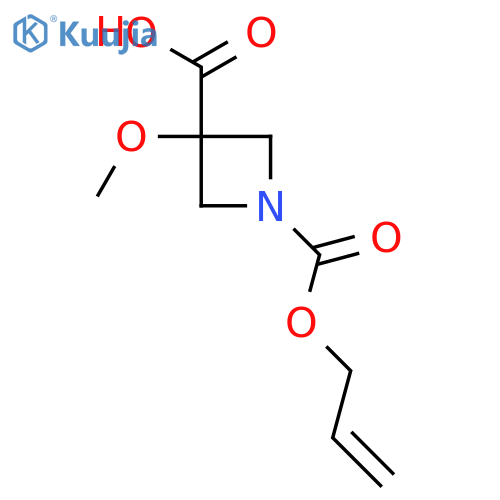 3-methoxy-1-(prop-2-en-1-yloxy)carbonylazetidine-3-carboxylic acid structure
