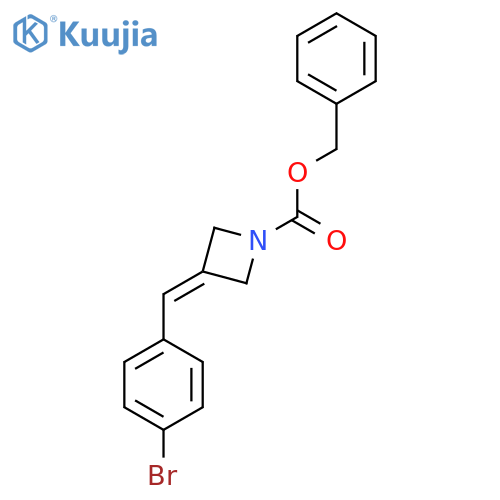 benzyl 3-(4-bromophenyl)methylideneazetidine-1-carboxylate structure