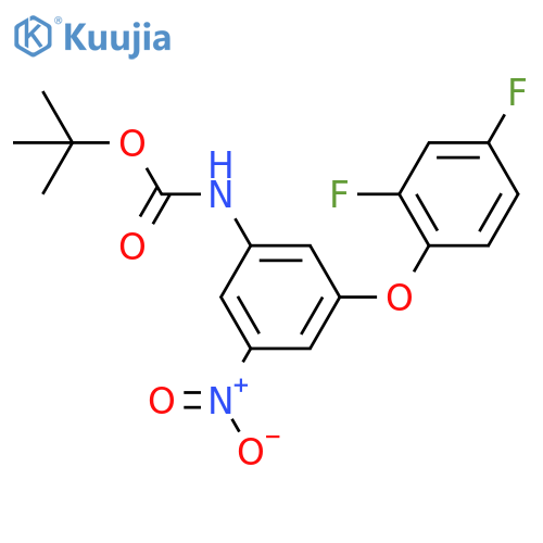 tert-butyl N-3-(2,4-difluorophenoxy)-5-nitrophenylcarbamate structure