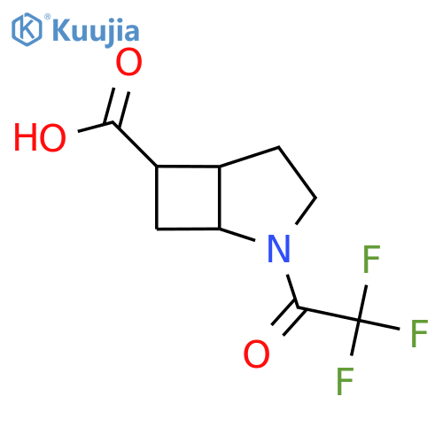 2-(2,2,2-trifluoroacetyl)-2-azabicyclo3.2.0heptane-6-carboxylic acid structure