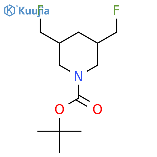 Tert-butyl 3,5-bis(fluoromethyl)piperidine-1-carboxylate structure