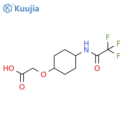 2-{4-(2,2,2-trifluoroacetamido)cyclohexyloxy}acetic acid structure
