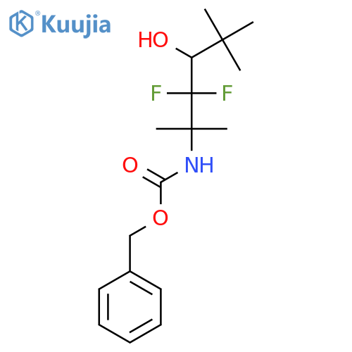 benzyl N-(3,3-difluoro-4-hydroxy-2,5,5-trimethylhexan-2-yl)carbamate structure