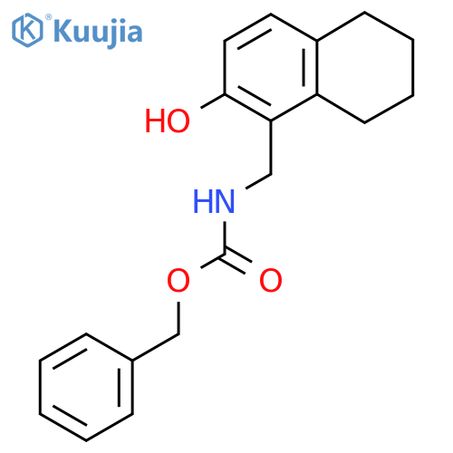 benzyl N-(2-hydroxy-5,6,7,8-tetrahydronaphthalen-1-yl)methylcarbamate structure