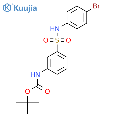 tert-butyl N-{3-(4-bromophenyl)sulfamoylphenyl}carbamate structure