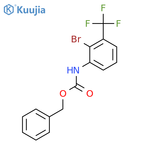 benzyl N-2-bromo-3-(trifluoromethyl)phenylcarbamate structure