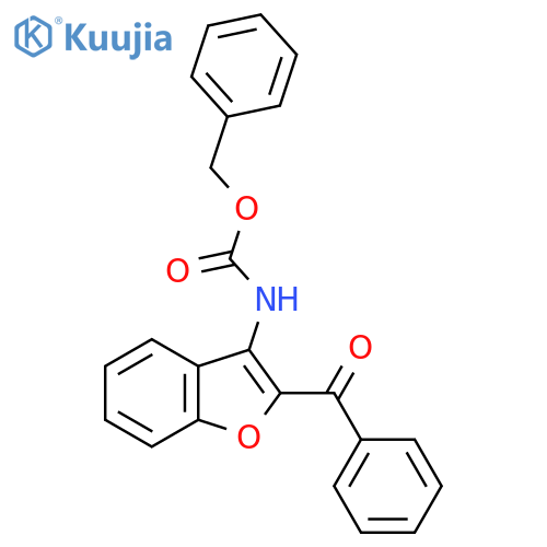 benzyl N-(2-benzoyl-1-benzofuran-3-yl)carbamate structure