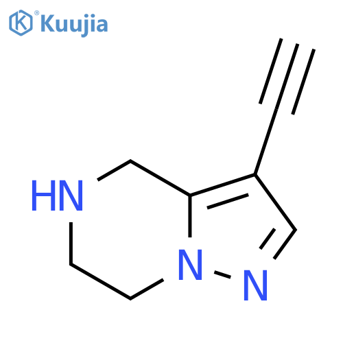 3-ethynyl-4H,5H,6H,7H-pyrazolo1,5-apyrazine structure