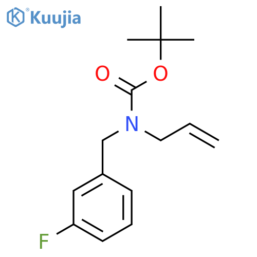 tert-butyl N-(3-fluorophenyl)methyl-N-(prop-2-en-1-yl)carbamate structure