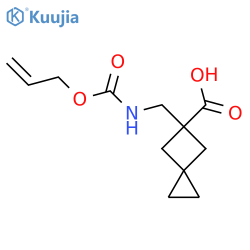 5-({[(Prop-2-en-1-yloxy)carbonyl]amino}methyl)spiro[2.3]hexane-5-carboxylic acid structure