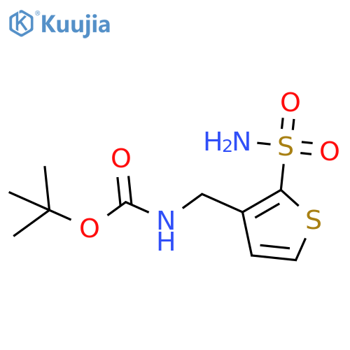 tert-butyl N-(2-sulfamoylthiophen-3-yl)methylcarbamate structure