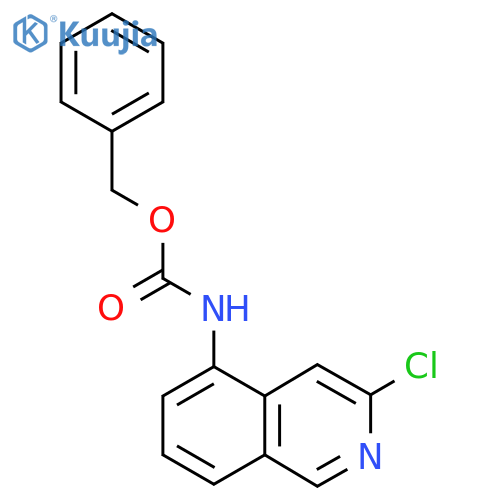 benzyl N-(3-chloroisoquinolin-5-yl)carbamate structure