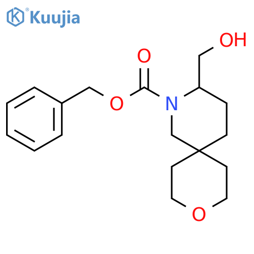 benzyl 3-(hydroxymethyl)-9-oxa-2-azaspiro5.5undecane-2-carboxylate structure