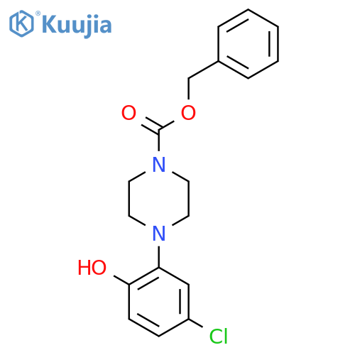Benzyl 4-(5-chloro-2-hydroxyphenyl)piperazine-1-carboxylate structure