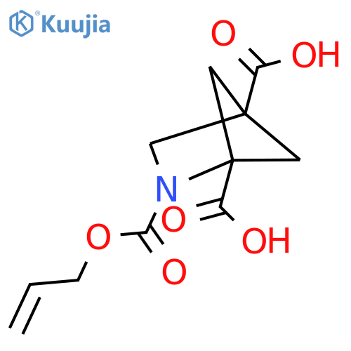 2-(prop-2-en-1-yloxy)carbonyl-2-azabicyclo2.1.1hexane-1,4-dicarboxylic acid structure
