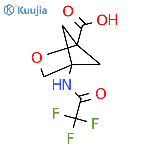 4-(2,2,2-trifluoroacetamido)-2-oxabicyclo2.1.1hexane-1-carboxylic acid structure