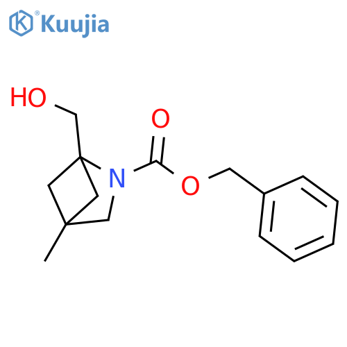 benzyl 1-(hydroxymethyl)-4-methyl-2-azabicyclo2.1.1hexane-2-carboxylate structure