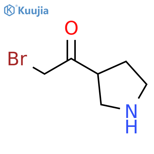 Ethanone, 2-bromo-1-(3-pyrrolidinyl)- structure