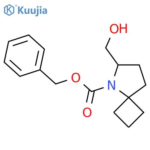 Benzyl 6-(hydroxymethyl)-5-azaspiro[3.4]octane-5-carboxylate structure
