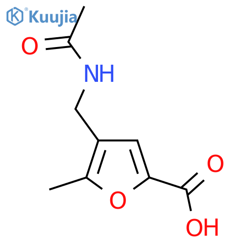 4-(Acetamidomethyl)-5-methylfuran-2-carboxylic acid structure