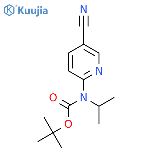 tert-butyl N-(5-cyanopyridin-2-yl)-N-(propan-2-yl)carbamate structure