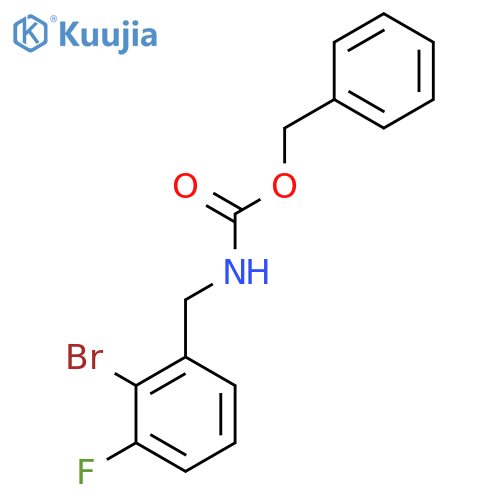 benzyl N-(2-bromo-3-fluorophenyl)methylcarbamate structure