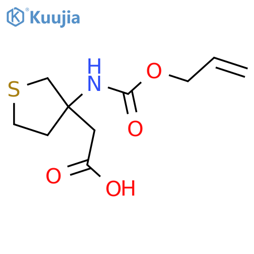 2-(3-{(prop-2-en-1-yloxy)carbonylamino}thiolan-3-yl)acetic acid structure